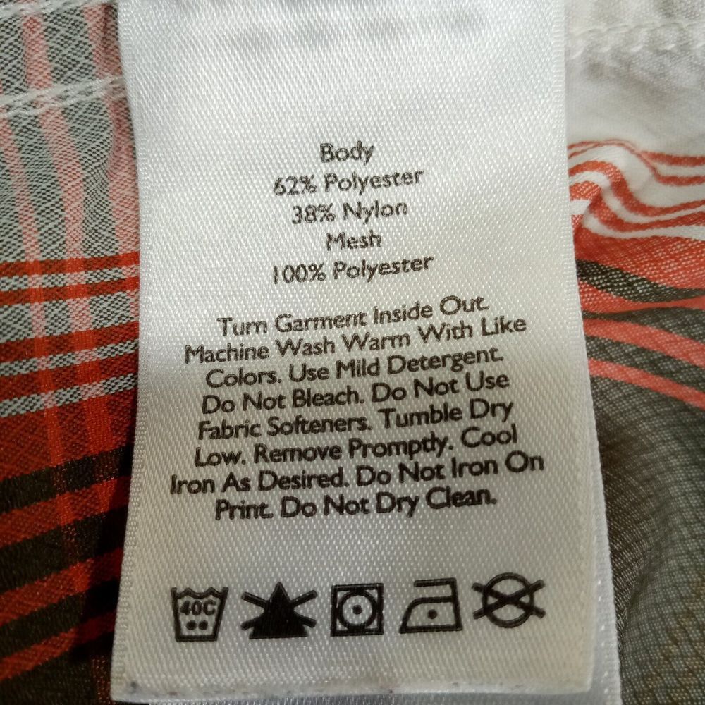Eddie Bauer Outdoor Shirt Mens TXL Mens Short Sleeve Poly Blend Lightweight Vent - Picture 5 of 9